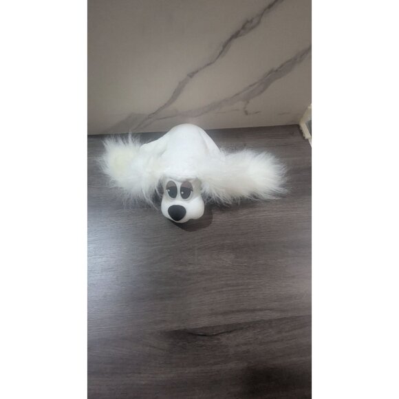 Pound Puppies White Plush Dog Fluffy Ears 1995 Lewis Group  plush stuffed toy - Picture 9 of 9